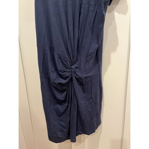 NSF Navy Blue Knot Front T-Shirt Dress XXL - Picture 2 of 4